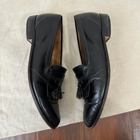 BALLY Mens Tasseled Loafers in Black Leather ITALY MADE main image 7